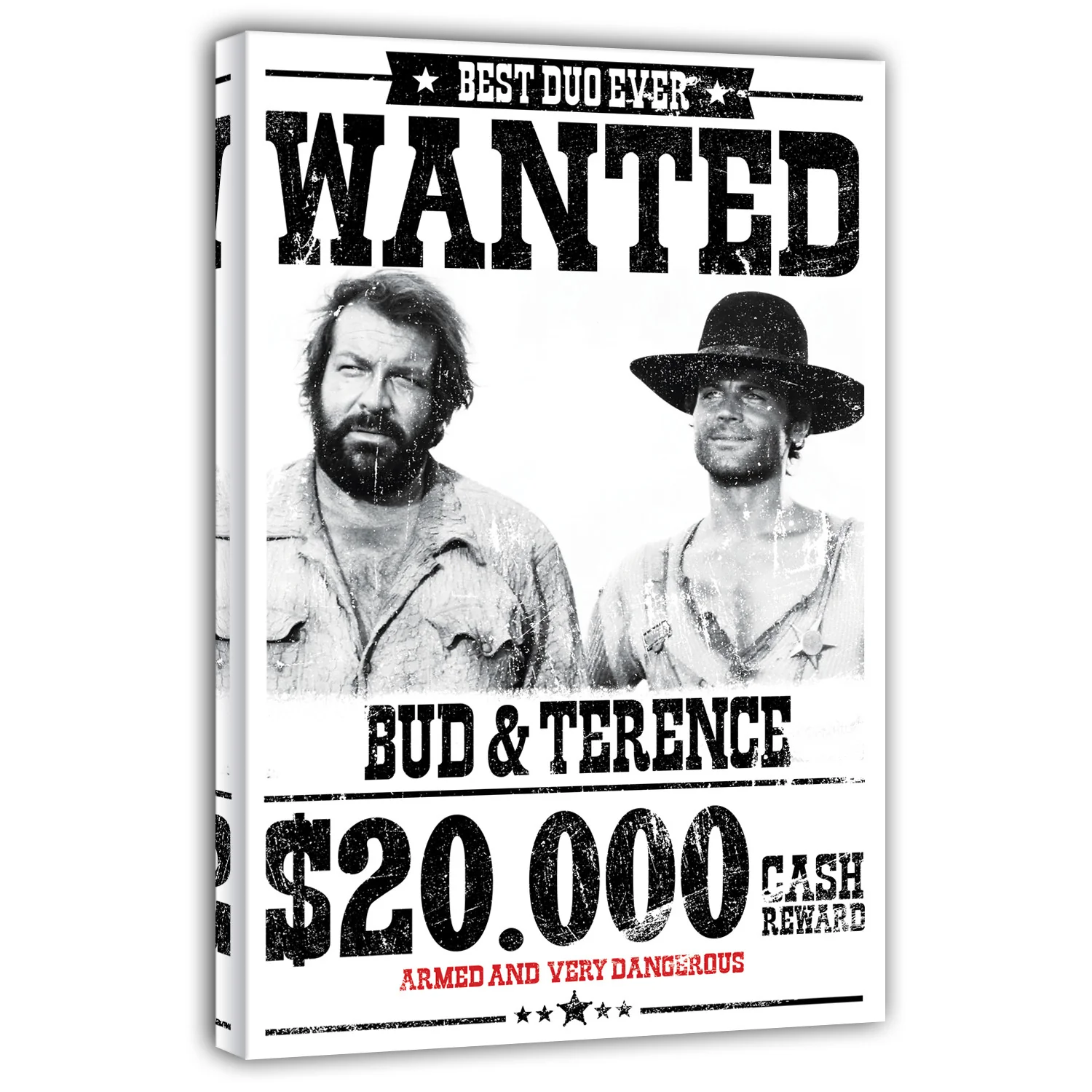 Canvas - Wanted $20.000 - They call him Trinity (white)