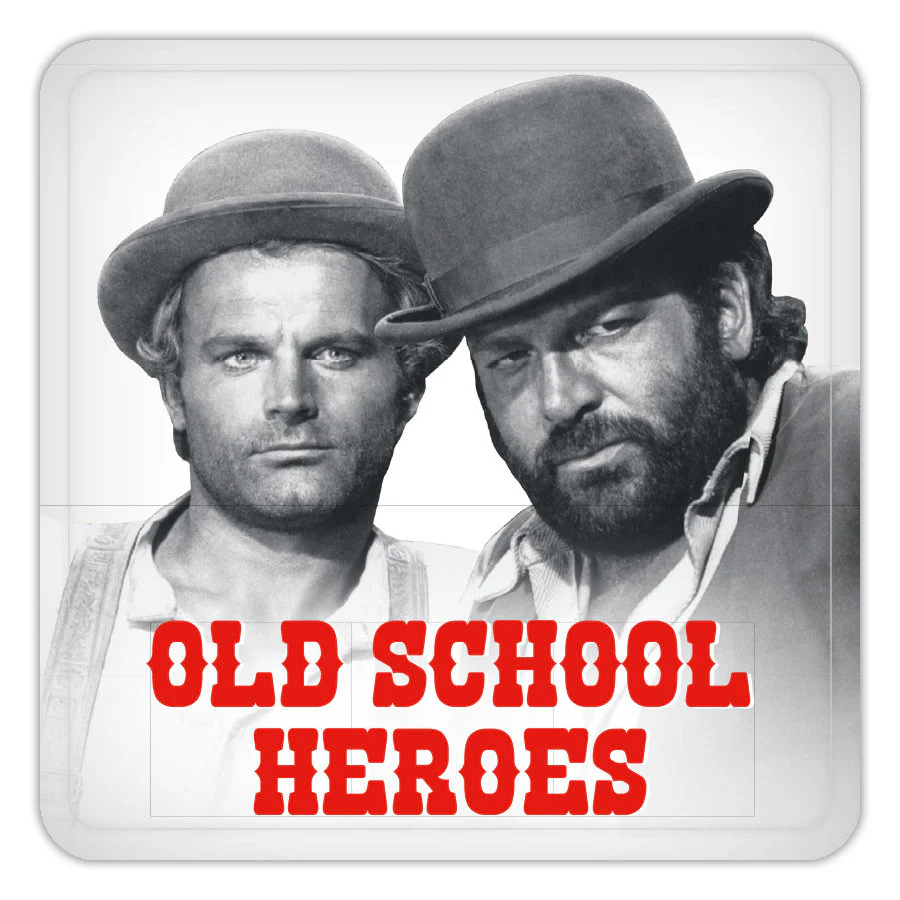 Old School Heroes - Coaster (10x10cm)