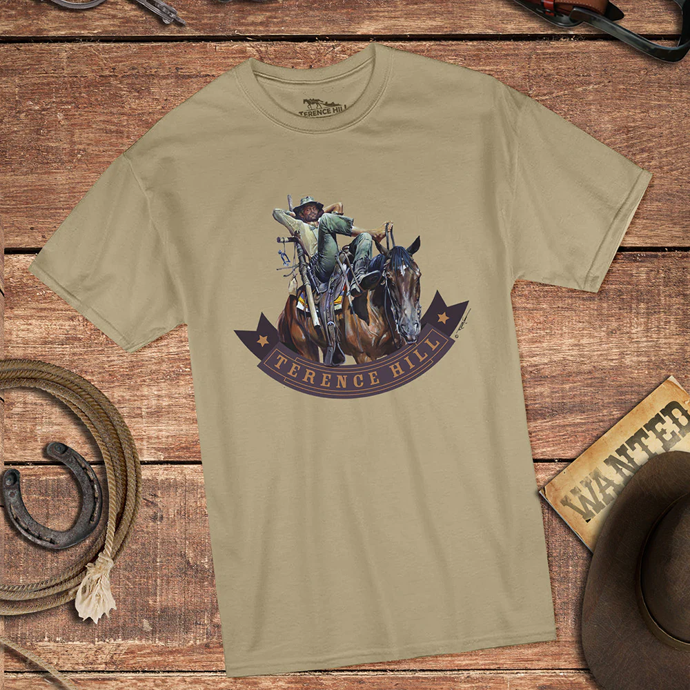 Trinity - Horse - T-Shirt (sand) - Trinity is Still My Name - Terence Hill - Renato Casaro Edition