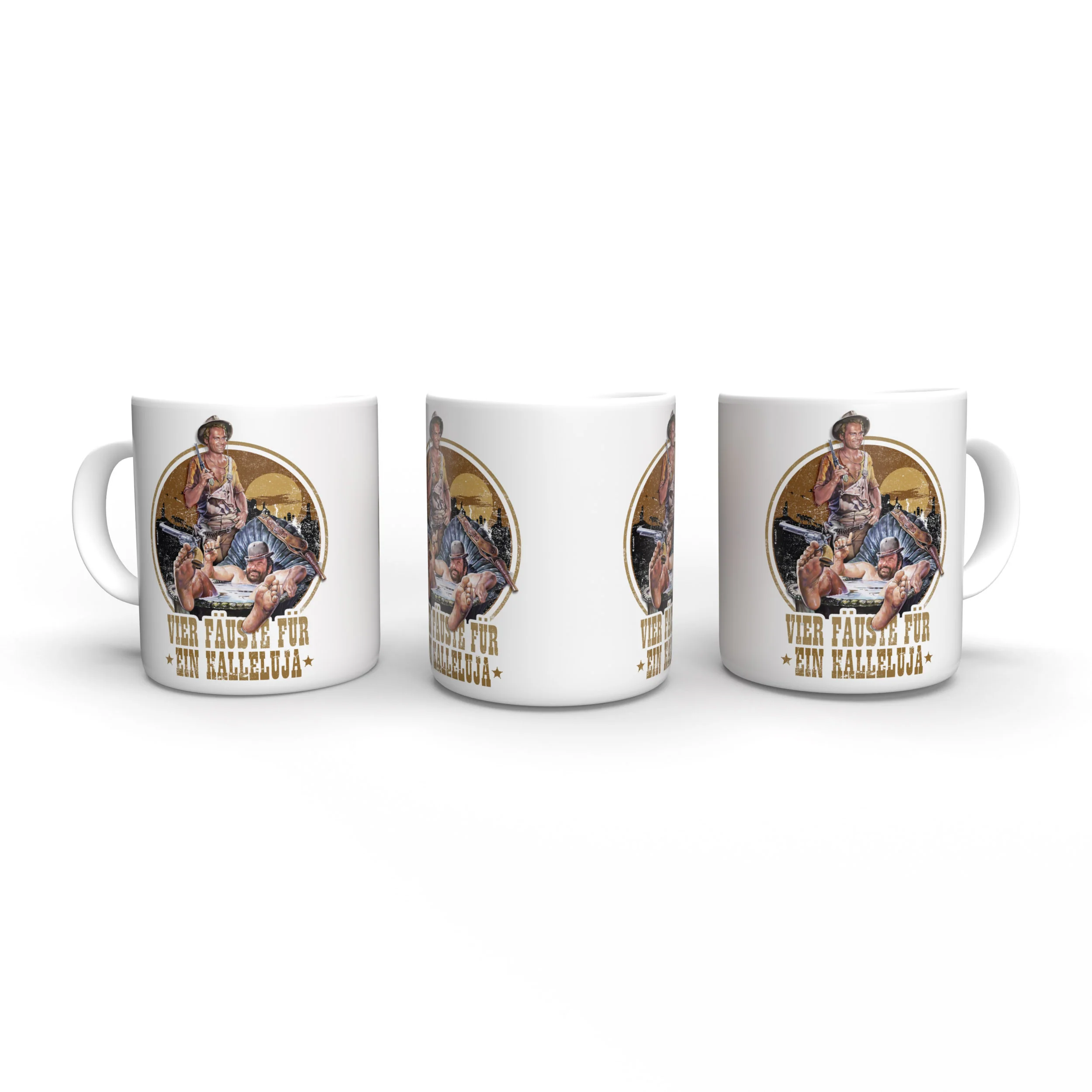 Vier Fäuste für ein Halleluja - Mug - Terence Hill and Bud Spencer