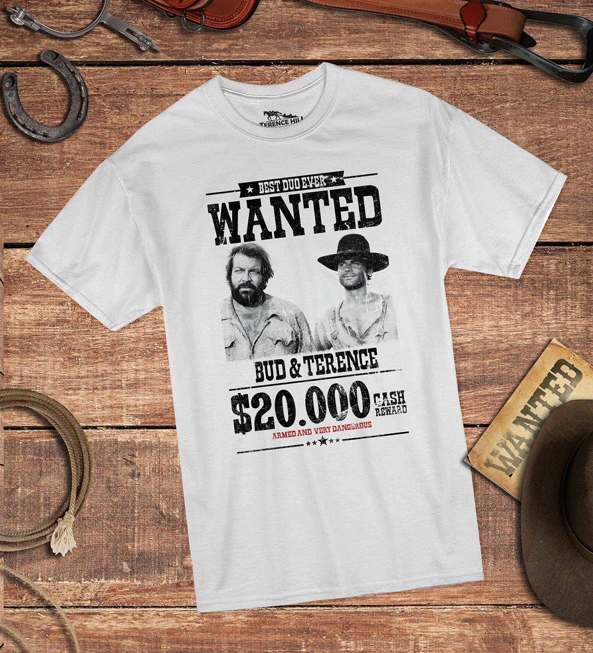 Wanted $20.000 (white) - Bud & Terence